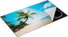 Chefcare Inductie Beschermer Tropisch Strand en Zee in Sri Lanka - 89,6x51,6 cm - Inductie Mat