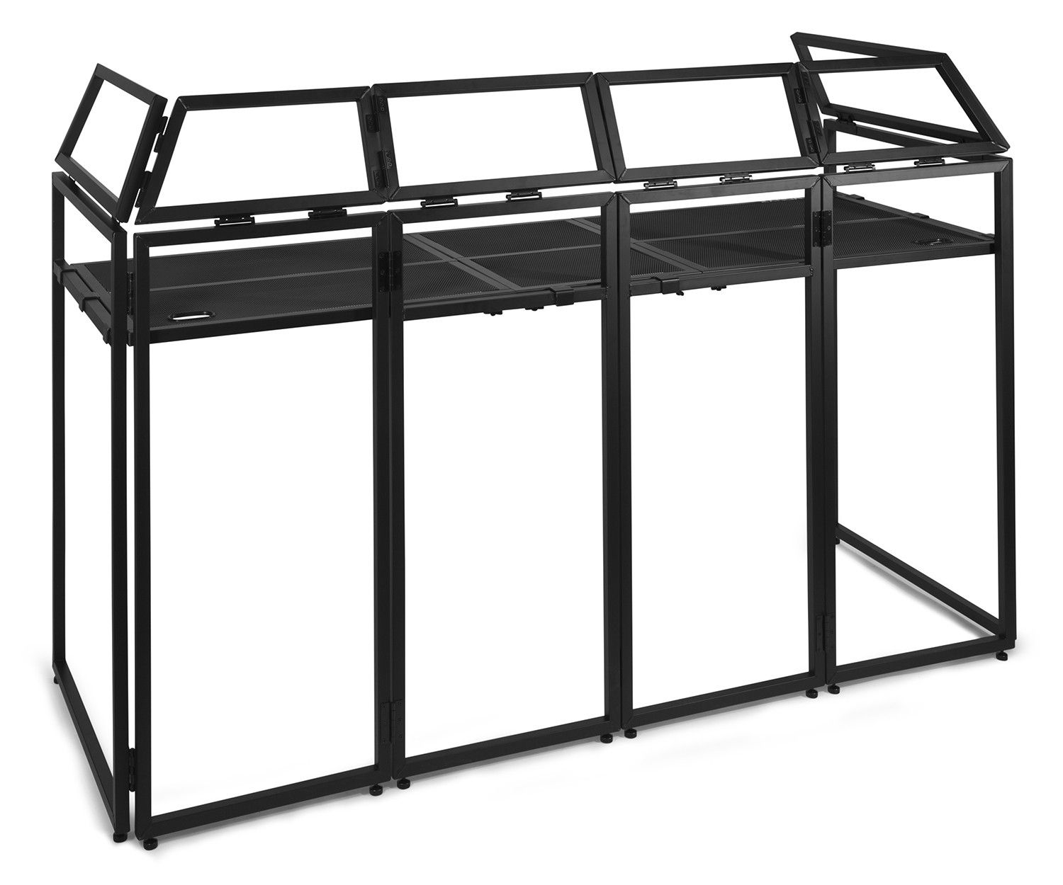 Vonyx DB5 DJ Booth - Black Aluminum with Carry Bag