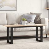 Maison Exclusive - Table de conférence avec cadre en forme de O, 110x40x45 cm, en pin et acier