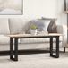 Maison Exclusive - Table de conférence avec cadre en forme de O, 110x40x45 cm, en pin et acier