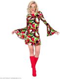 Widmann Miss Seventies Jurk Vrouw RoodGroen XL