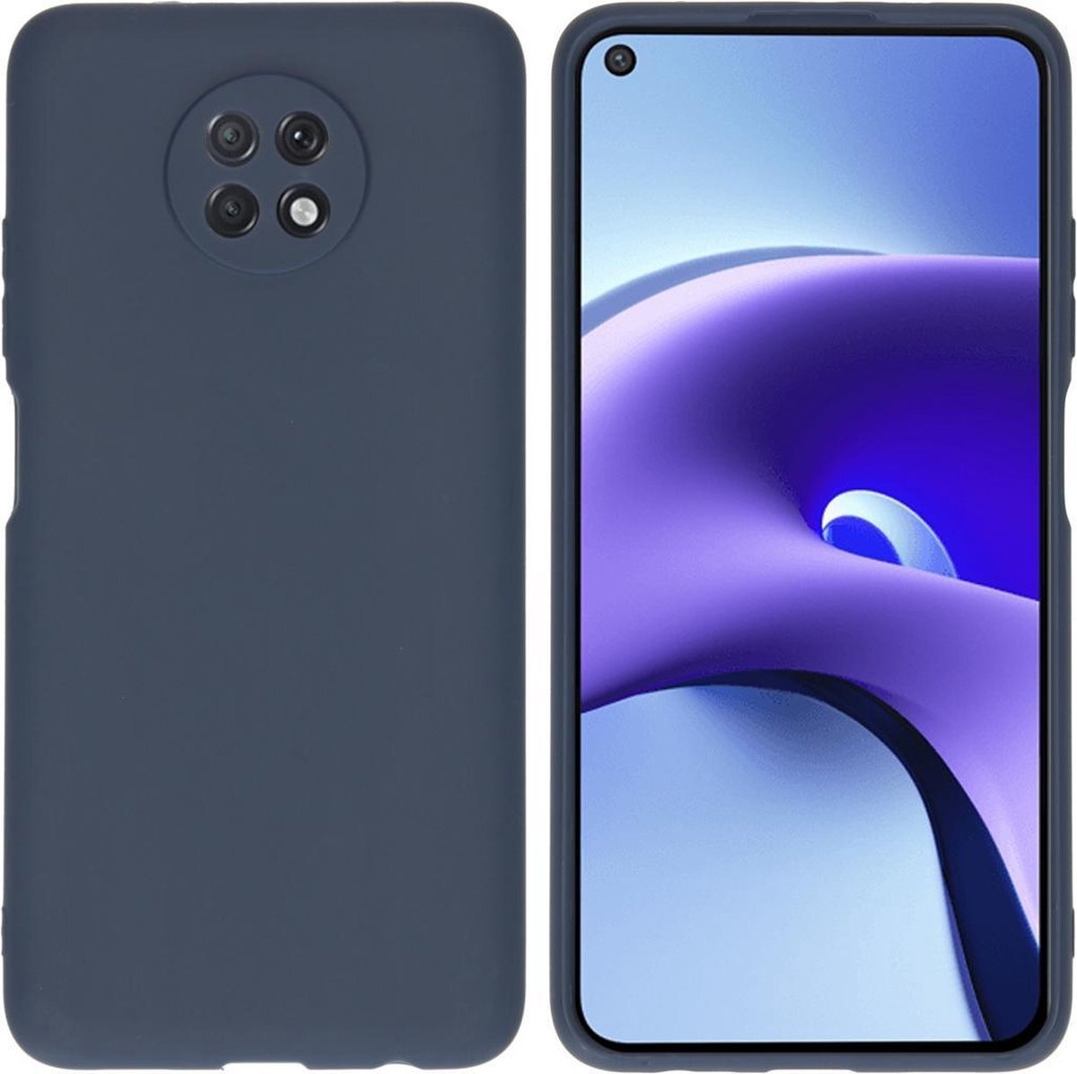 imoshion Color Backcover Xiaomi Redmi Note 9T (5G) hoesje - Donkerblauw