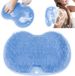 Ibenzoa® Tapis de douche en silicone avec fonction de massage des pieds et ventouses antidérapantes - Bleu