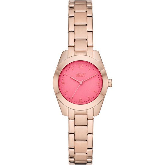 DKNY Horloge - Dames - Roségoud - Staal - Quartz - 40 mm