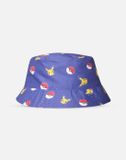 Difuzed Pokémon - All Over Print Bucket Hat / Vissershoed Kids - Blauw
