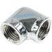 Alphacool HF L-connector 2 x G1/4 inner thread - Aansluitadapter vloeistofkoeling (vrouwtje) - chroom