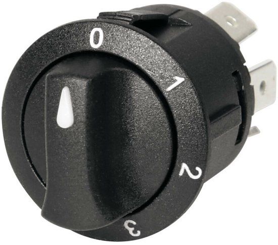 Lampa Draai schakelaar 4 standen U-A-A-A 12/24V 10A