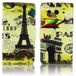 Imitatie thematys Imitatie Lederen Case voor Huawei Ascend G520/G525 Parijs 1889 Ontwerp FLIP stand cover case Flip Bag Cover