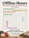 Offline Stitch & Craft: Offline Hours: The Stitch & Craft Word Search: 105 Large-Print Puzzles for Crochet, Knitting, Embroidery, Quilting & Sewing