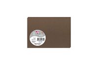 Clairefontaine 1379C - Pakket van 25 Enkele Kaarten C6 11x15,5cm Taupebruin