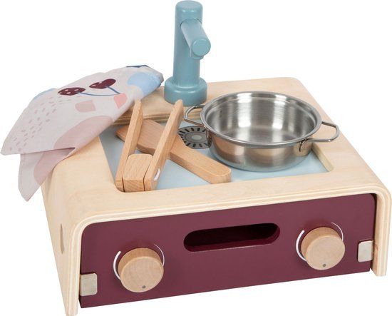 Small Foot - Houten Camping Speelkeuken Tasty, 9dlg. - Vanaf 3 Jaar