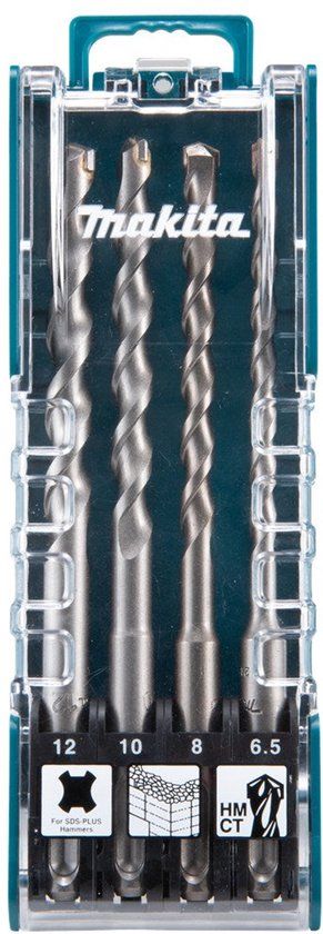 Makita Accessoires Makita D-74728 SDS+HAMERBSET 4DLG 6.5/8/10/12