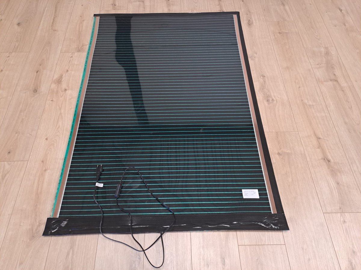 CI Karpetverwarmer 100x200cm met isolatie 3mm 100W/m2