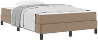 vidaXL Bedframe met matras Cappuccino 120 x 190 cm Stof