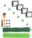 Brosses pièces de rechange pour iRobot Roomba série E & I - 12 pièces - Compatible avec E5 E6 i7 i7+ i3 i3+ i4 i4+ i6 i6+ j7 j7+