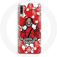 Maniacase Hoesje voor Samsung Galaxy A50 La casa de papel Vinger