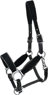 HB Ruitersport Velvet Halster Showtime Zwart-Zilver Full