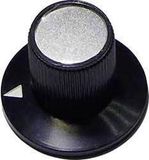 TRU COMPONENTS 23/12 Draaiknop Zwart (Ø x h) 23 mm x 17 mm 1 stuk(s)