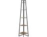 Home Deco Factory Wandrek staand - hoek - 5 plankjes - Zwart
