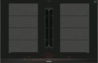 Siemens iQ700 EX875LX67E - 80 cm Induction Cooktop - Black Stainless Steel - Built-in with 4 Zones