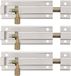 AMIG Plaatgrendel - 6x - Aluminium - 10 cm - Zilver