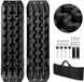 2x Plaques de traction Sable 10T 105x30x6 cm avec Sac et Support - Tapis antidérapants tout-terrain pour 4x4 SUV Camping-car