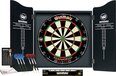 WINMAU - Professional Dart Set - Diamond Plus Bristle Dartboard - Zwart Cabinet - 2 Sets Darts - Oche Line