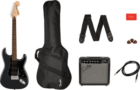 Squier Affinity Series Stratocaster HSS Pack IL Charcoal Frost