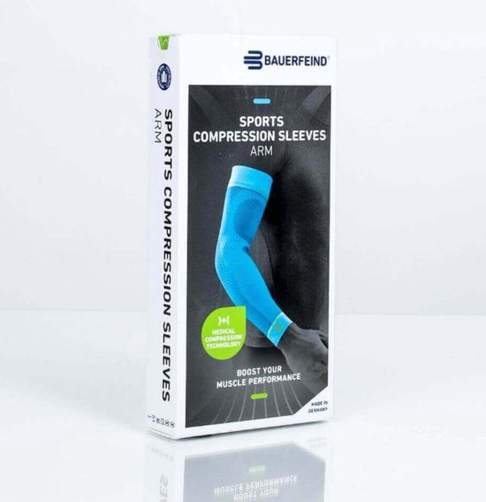 Bauerfeind Sports compression sleeves arm, L long, black