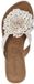Lazamani - Kira Dames Teenslippers Leer White - Maat 40