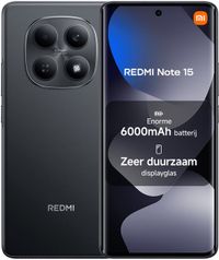 Xiaomi REDMI Note 15 - 8 GB RAM - 128 GB - Zwart