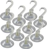 Profi-45 Ventouse, crochet en plastique, 10 pièces, transparent, diamètre 45 mm