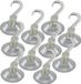 Profi-45 Ventouse, crochet en plastique, 10 pièces, transparent, diamètre 45 mm