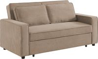 sweeek 2-zits slaapbank van corduroy beige