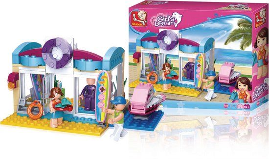 Sluban Girls Dream - Watersportwinkel Bouwset - 10+ jaar - 2 minifiguren - 1 onderdeel