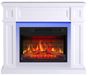 ArtiFlame Poêle électrique Linz AF23BS, blanc, avec éclairage LED