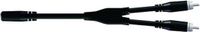 Proel BULK525LU03 audio kabel 0,3 m 3.5mm RCA Zwart