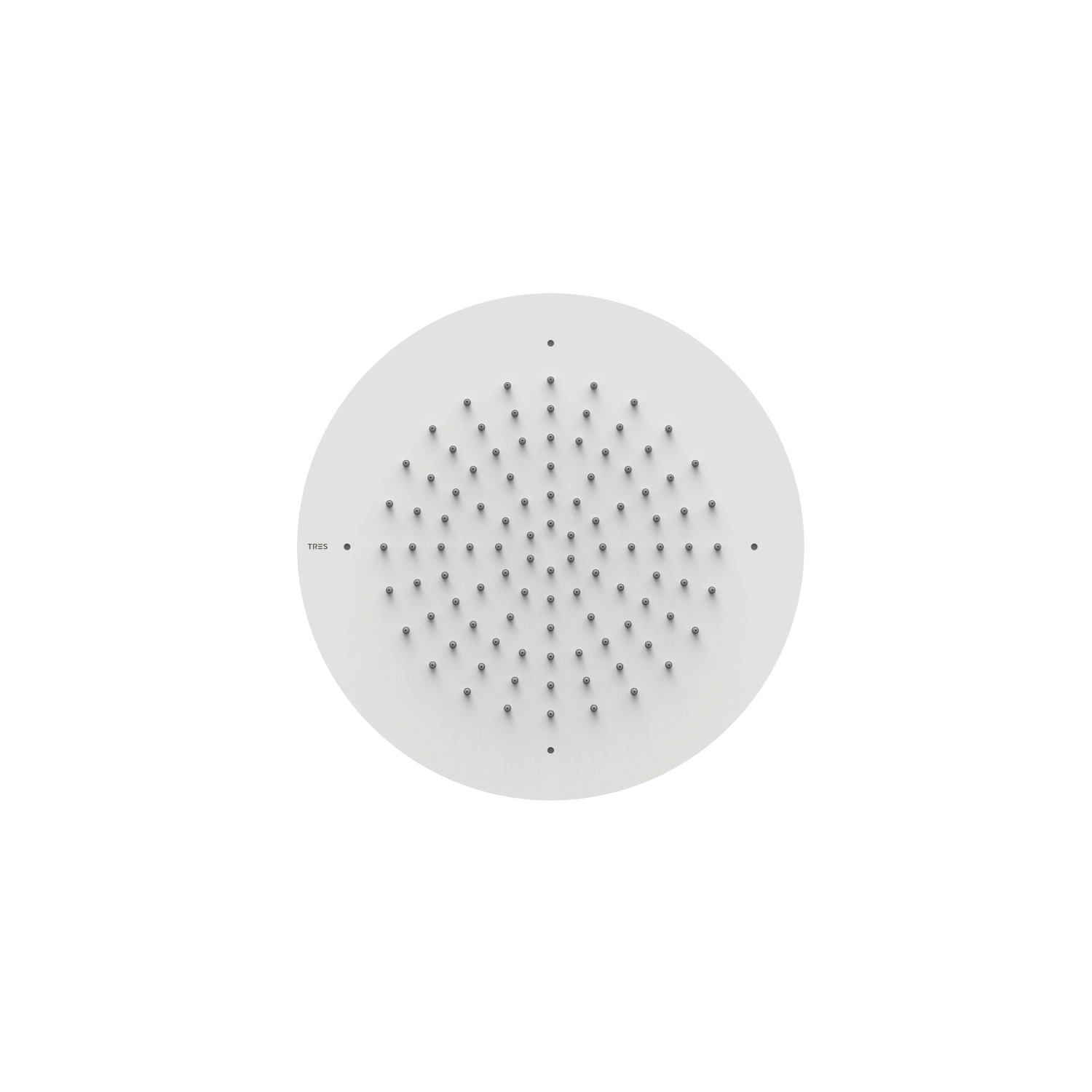Tres Hoofddouche tres plafond 38 cm rond mat wit