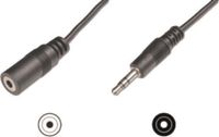 Goobay 3,5mm Jack stereo audio verlengkabel - zwart - 3 meter