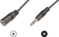 Goobay 3,5mm Jack stereo audio verlengkabel - zwart - 3 meter