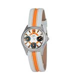 Justina Dameshorloge analoog kwarts leder 32550N
