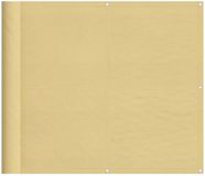 vidaXL Balkonscherm 90x800 cm Zandkleurig