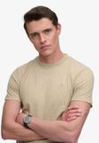 Superdry - SD&Co Logo Geborduurde T-shirt - Heren - L - Tanbruin gemêleerd/Beige