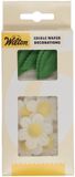 Wilton Eetbare Papieren Decoraties - Bloemen & Bladeren Wit - Set/11