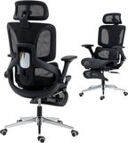 HOMCOM Bureaustoel - Mesh - Zwart