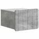 vidaXL Table de chevet murale avec tiroir Gris béton 33 x 34,5 x 24 cm