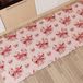 PETTI Artigiani Italiani - Keukentapijt, antislip, wasbaar, loper, keuken, loper in de keuken, 52 x 240 cm, roze strik, 100% Made in Italy