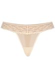 Teyli String Mesh Stof met Kant - 2 Pack - Beige L