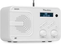 Audizio Badia DAB+ Radio met Bluetooth, USB en AUX - Wit