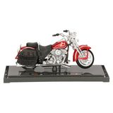 Maisto Modelmotor/speelgoedmotor Harley-Davidson Heritage - rood - 12 cm - schaal 1:18